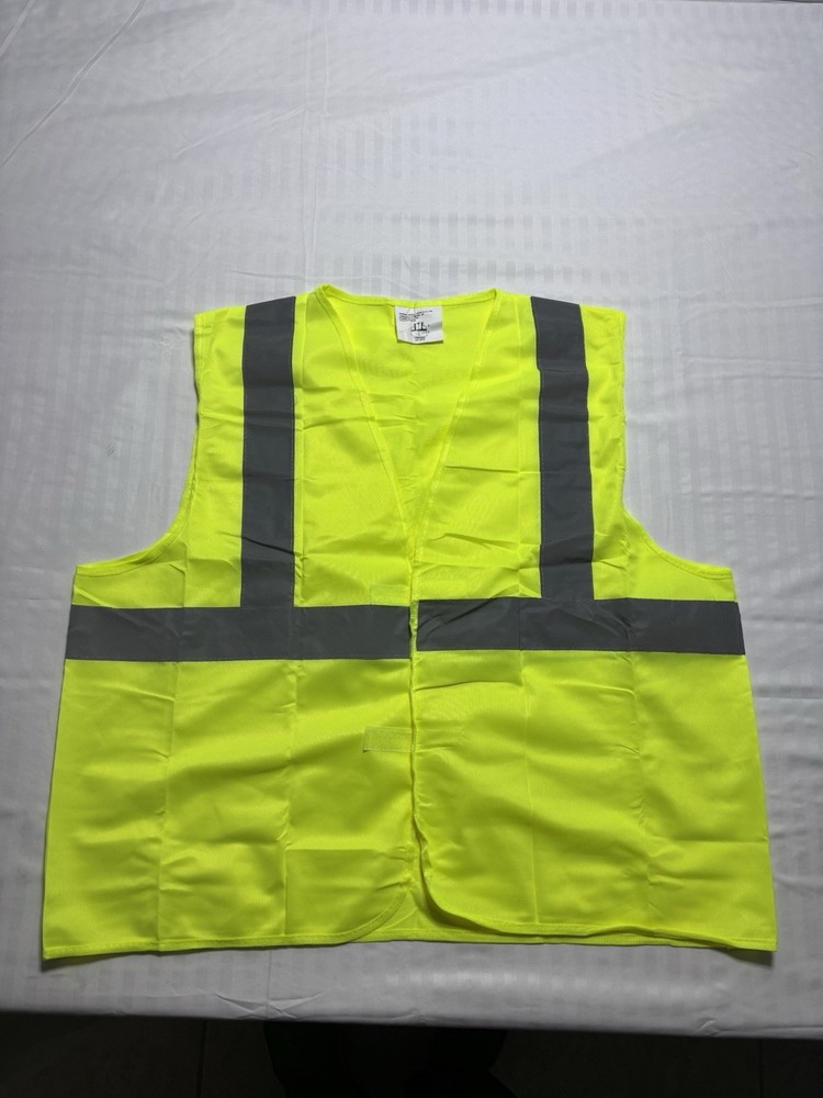 Fluorescent Green Reflective Vest Sleeveless Tops Traffic Run Safety Reflector