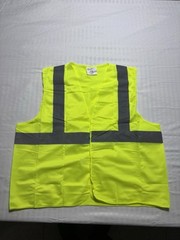 Fluorescent Green Reflective Vest Sleeveless Tops Traffic Run Safety Reflector