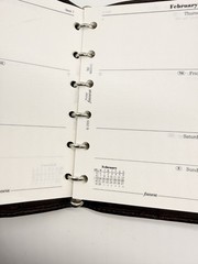 Rare Filofax Slim Pocket Topaz Brown leather Organizer Planner unused retired