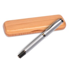 Gripper Roller Ball Pen – Silver with Single Gift Box Maple