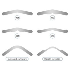 20pcs Dental Matrix Bands Stainless Steel Tofflemire Large Curvature Restoration