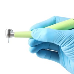 Dental LED Integrate E-generator Plastic High Speed Handpiece 3 Way Spray 4Holes