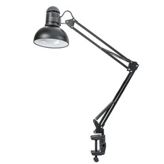0.51″ Hole Dia. Desk Clamp Plastic Adjustable Universal C-Clamp Base, Black