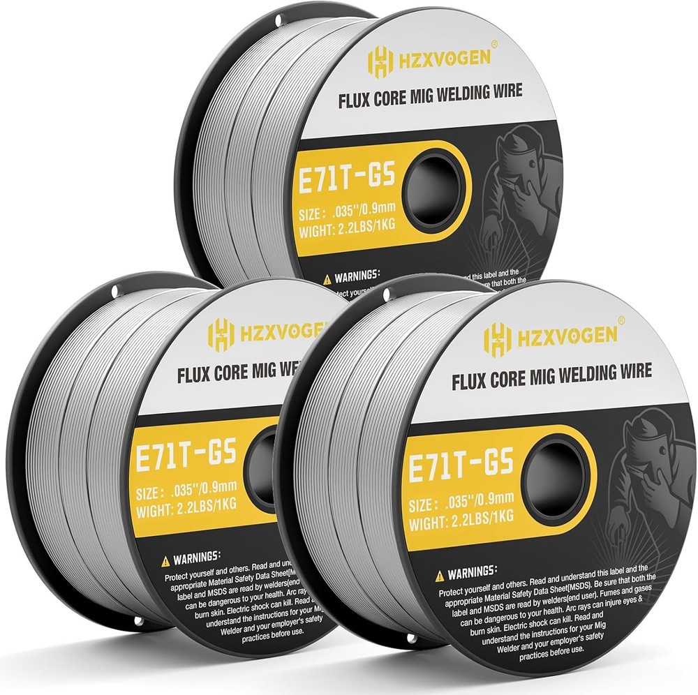 Low Spatter 2.2lbs & 0.035in Flux Core Welding Wire Flux Mig Welder Welding Wire