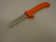 Dexter USA 3.25 inch Clip Point Deboning Knife Wide Stiff Blade Orange Handle