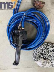 YALE CPA 60-3 PNEUMATIC AIR CHAIN HOIST 6 TONS CAPACITY 32 FT. CHAIN W/ TROLLEY
