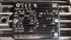 Nord SK-63L/4-CUS-TW Electric Motor 0.25hp 3ph 230/460V 60hz 1680rpm TEFC