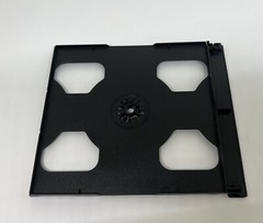 10 PCS NEW DOUBLE CD SMART TRAY, 2 DISCS PRINT, BLACK, YL28LOGO