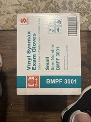 Basic BMPF3001 Vinyl Synmax Exam Gloves – Small. 1,000 Pr Sealed Case Latex Free