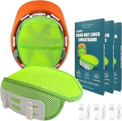3PCS Hard Hat Liner Sweatband Work Safety Helmet Accessories Washable Cool Mesh