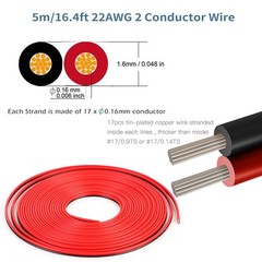 HOMELYLIFE 2Pin COB LED Strip Connectors 8mm Soldless 10 Pack with 8mm, Red