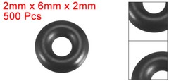 500pcs O-Rings Nitrile Rubber 2mm x 6mm x 2mm Seal Rings Sealing Gasket