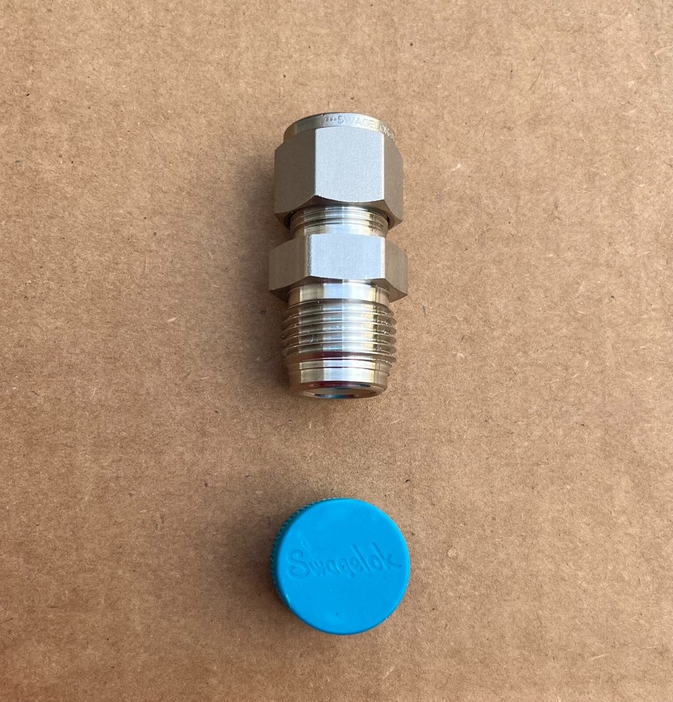 Swagelok 1/2″ Stainless Steel Fitting Unknown Threads Part Number New