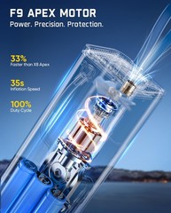 Fanttik X9 APEX Portable Air Compressor & Fanttik Cruise V11 APEX Handheld Va…