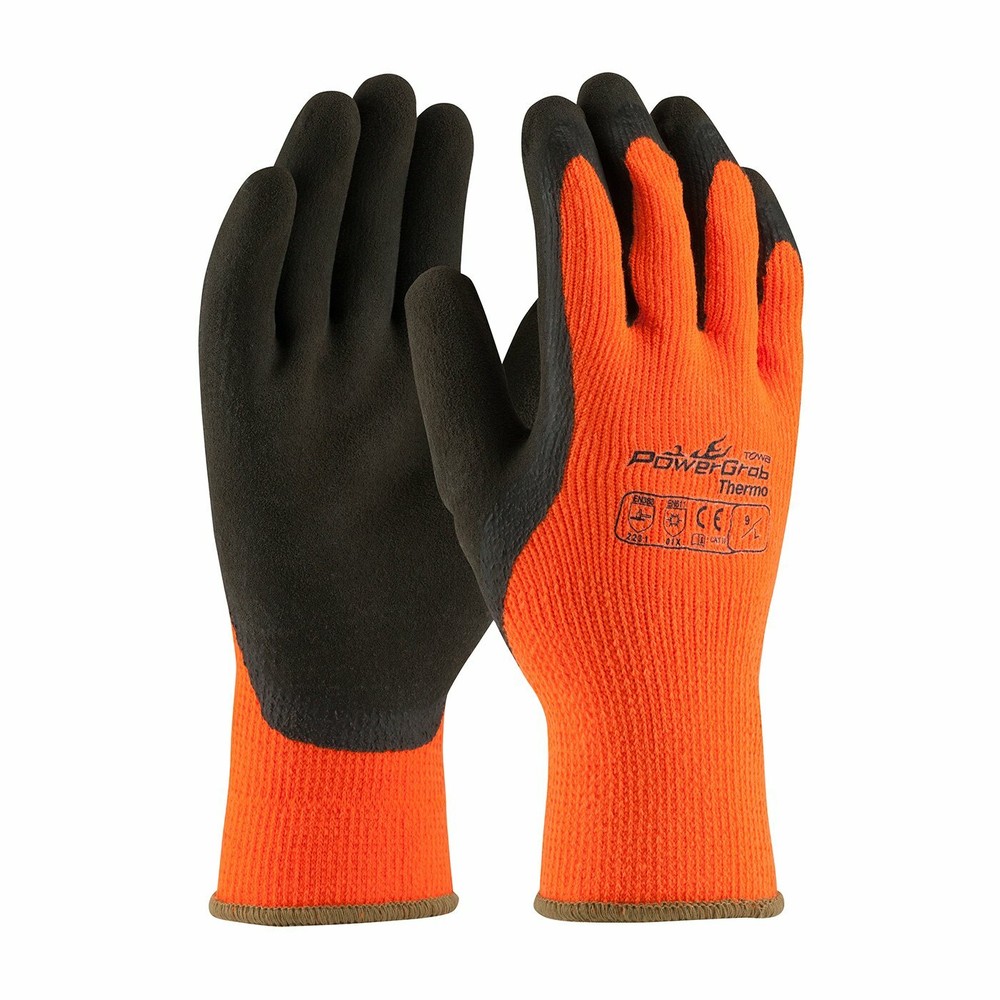 Pip 41-1400 Hi-Vis Orange Terry Gloves, 12 Pair, Extra Large