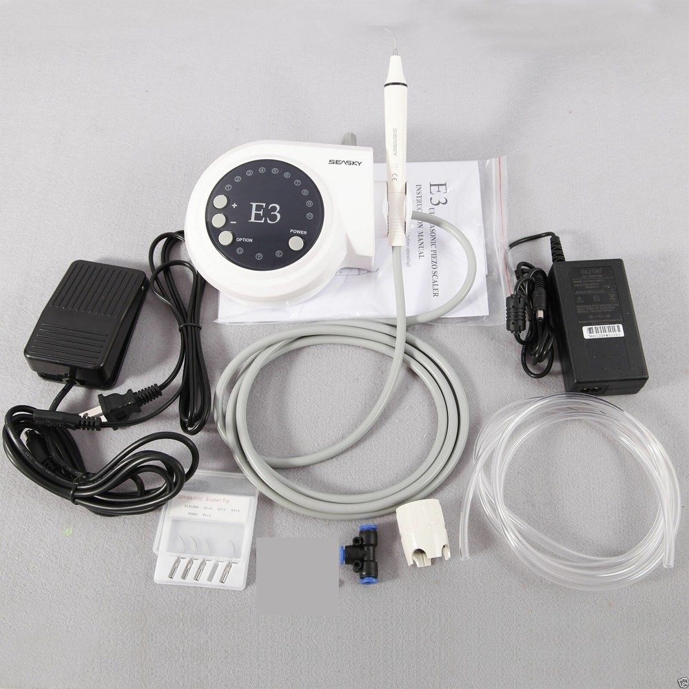 Dental Ultrasonic Piezo Scaler Fit EMS Woodpecker with Handpiece Tips E3+