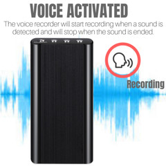240 Hr Spy Mini MP3 Digital Voice Activated Recorder 16GB Audio Recording Device