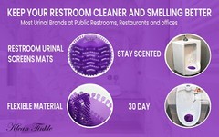 3 pcs Urinal Mats Odor Freshener for Toilet Bathroom Urinal Mats Pads Deodorizer