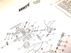 ZENITH Carburetor Kit Gravely Model L Super L tractor 12108 13007A 10878A1 Q58