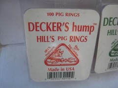 2 yes 2 Decker’s Hump Hill’s Hog & PIG Rings 100 Count each Made in USA