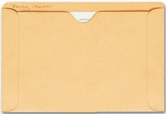 1419 Straight Tab Card File Pocket, 5 1/2 X 8 1/8
