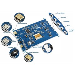 WAVESHARE 7 inch HDMI LCD (H) IPS 1024×600 Capacitive Touch Screen, 7 inch