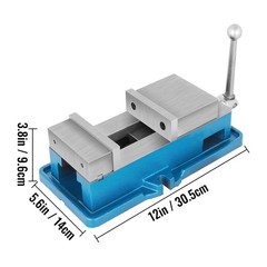 4″ Precision Lockdown Bench Vise, 19kN, 45# Steel