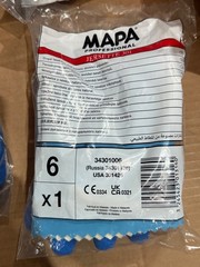 9 Pairs MAPA Professional Jersette 301 Work Gauntlets – Size 6