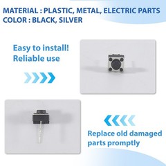 20 Pcs 6x6x5mm Momentary Tactile Tact Push Button 2 Pin DIP Through Hole X3O4
