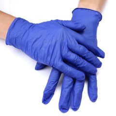 Adenna’s Handy Guard Blue Vinyl Gloves boxes of 100