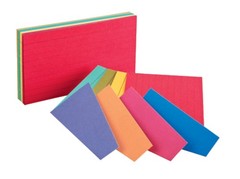 Oxford Extreme Index Cards, 3 x 5 Inches, Assorted Colors, 100 per pack 04736