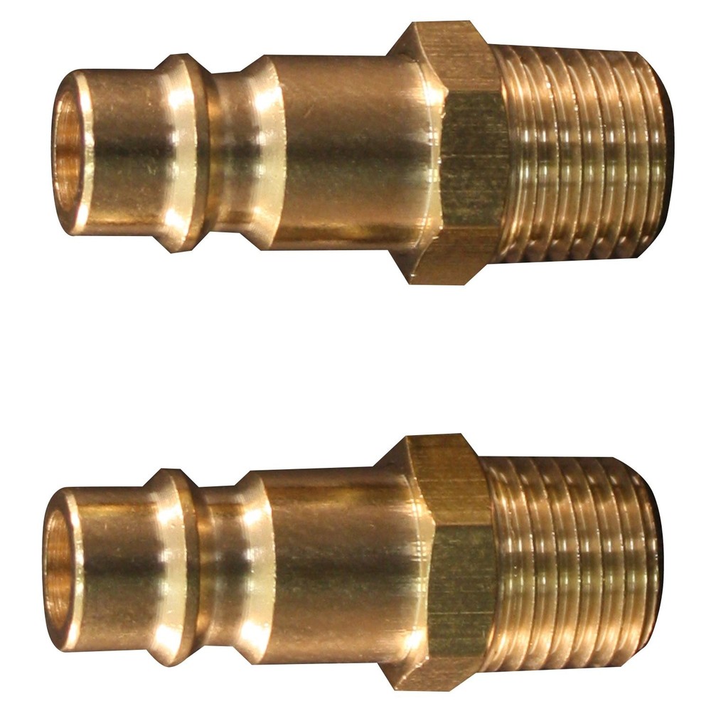 Milton High Flow V Style Hose Pipe Fitting Couplers 1 4 Male Npt 2 Pack