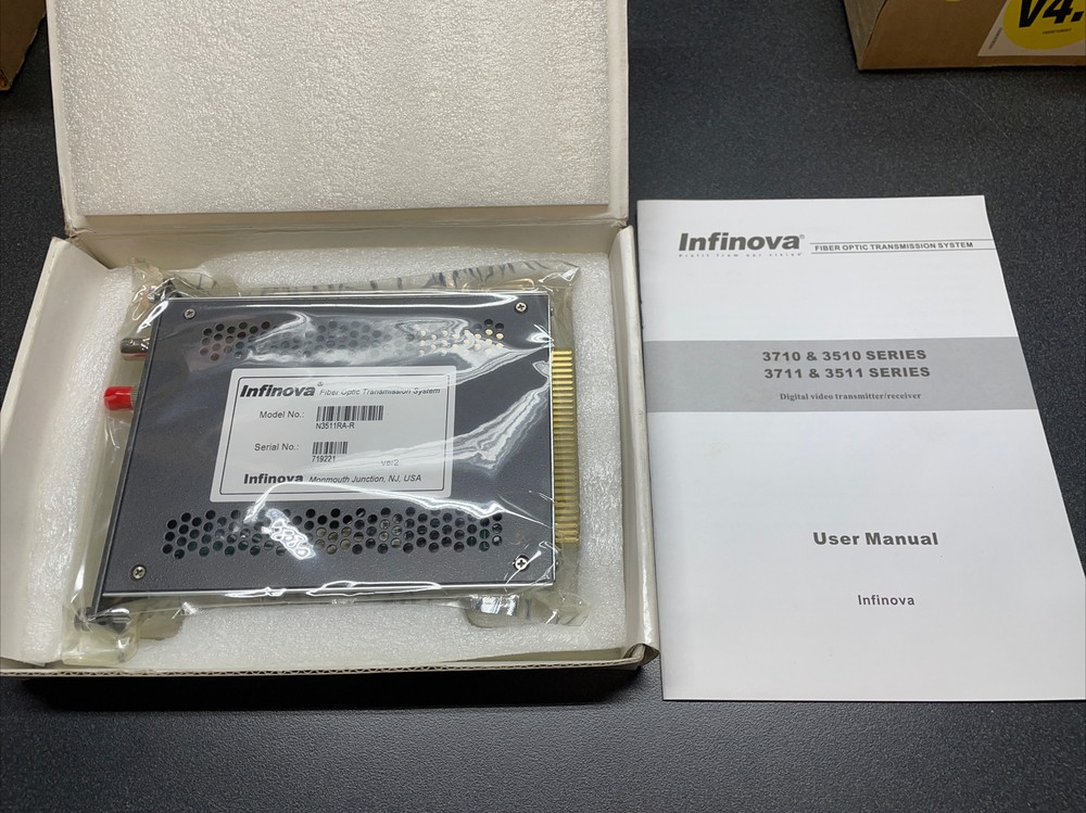 INFINOVA FIBER OPTIC TRANSMISSION SYSTEM N3511RA-R DIGITAL VIDEO TRANSMITTER
