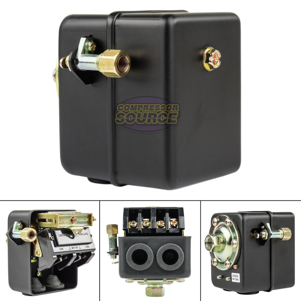 22 Amp 145-175 PSI Air Compressor Pressure Switch Control w/ All Metal Housing