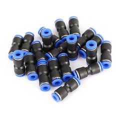 QUICK Pneumatic Straight Union Push 20X 1/4″(6mm) OD Tube To Connect Air Fitting