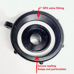 2 PACK 275 330 IBC Tote Tank Drain Adapter Fine Thrd 2 Nptx Male G Hose Adapter