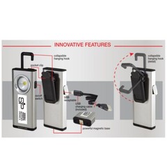 Rechargeable Pocket Light / Flashlight RPL1 RPL-1 Choice of Red Silver or Black