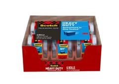 1.88 In. X 66.7 Ft. Heavy Duty Shipping Packaging Tape (6-Pack with Dispenser)