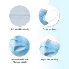 FDA Cleared ASTM Level 3 Procedure Masks, Made in USA, ≥98% Filtration, Fluid…