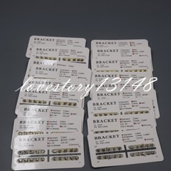 36 Types Dental Bracket Mini/Standard Roth/Edgewise/MBT 018/022 No Hook/3/345