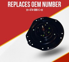 (2 Pack) Blower Motor 12Volt Replaces OEM: 474-086-C