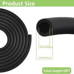 3/16 Inch ID Fuel Line Hose – 10 Feet Fuel Line for Small Gas Diesel Powersports