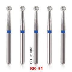 20Types 100Pcs Dental Diamond Burs Drills For High Speed Handpiece Medium FG BUR
