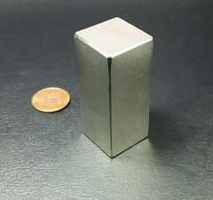 N52 2” Neodymium Block Magnet Super Strong Rare Earth Bar Over 5k Gauss