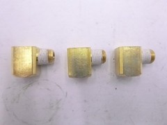3 Pack Dixon 3040202C 1/8″ MNPT x 1/8″ FNPT 90° Extruded Brass Elbow Fittings
