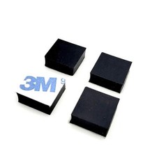 1/2″ Square Stick on Rubber Bumpers Feet 3/16″ Thick Non Slip Pads 3M 12-100P