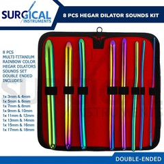 14 Pcs Hegar Uterine Dilator Set Double Ended OB/Gynecology Surgical Instruments
