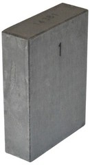 1 Inch Gauge Block with AS-1 Grade Inspection Certificate, Steel Rectangle, 1″