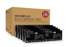 Microflex Black Dragon Powder Free Nitrile Exam Gloves – XL – Case, 1000 Gloves