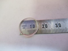 OPTICAL FLAT ZERODUR MINI LENS OPTICS AS PICTURED &3K-FT-42